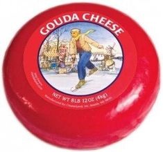 Dutch Red Wax Gouda Whole Wheel, 9 lb.
